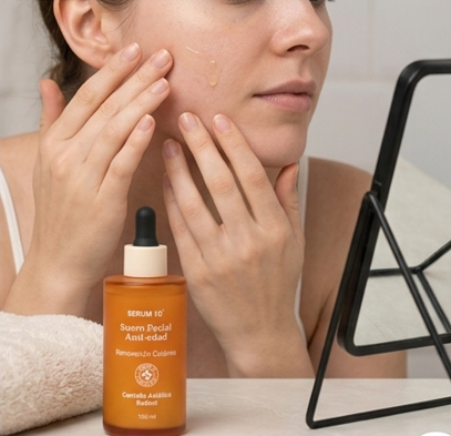 Suero Facial Anti-Edad Centella Asiatica Retinol